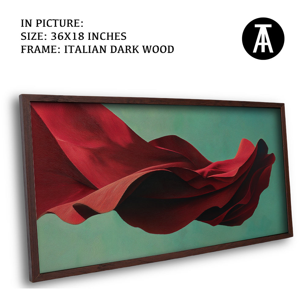 Artwork in Dark Wood Frame