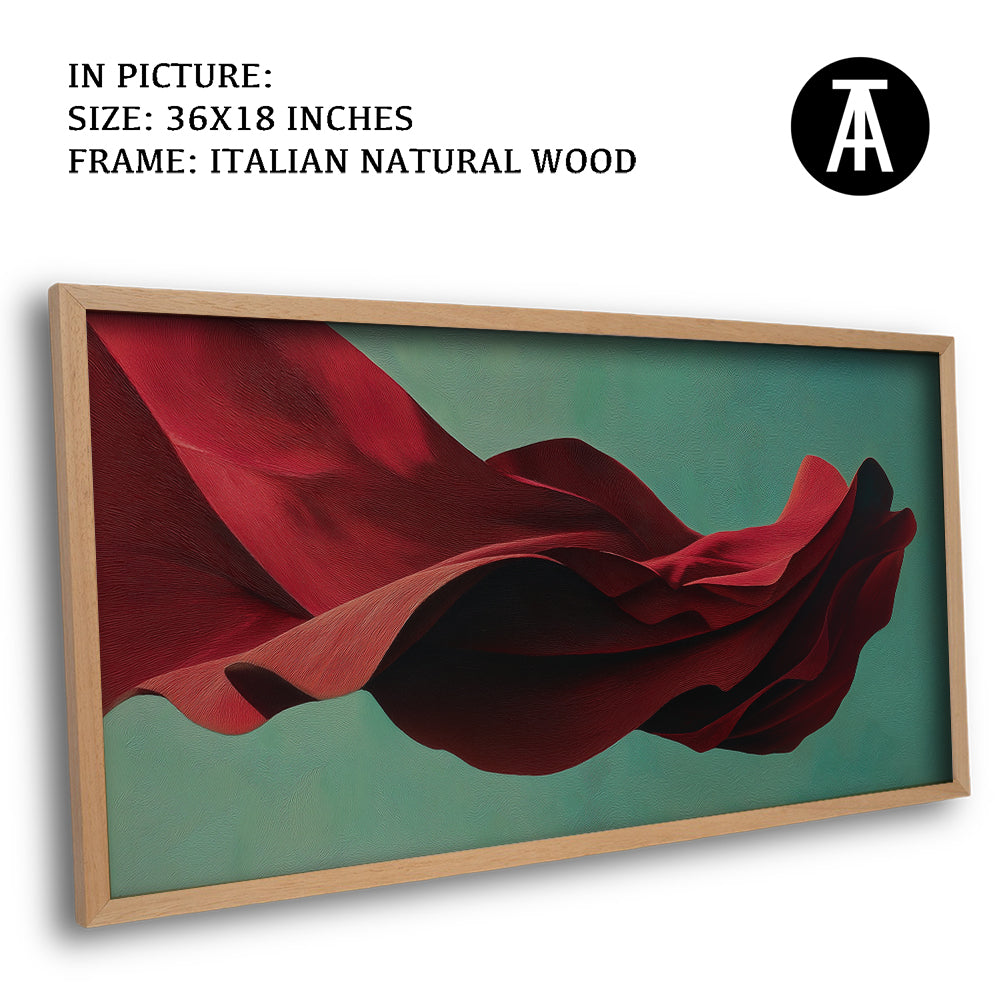Artwork in Natural Wood Frame