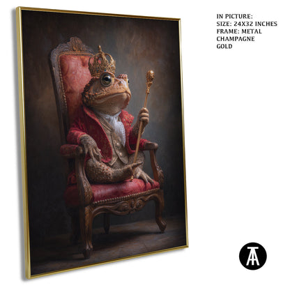 Artwork in Metal Champagne Gold Frame