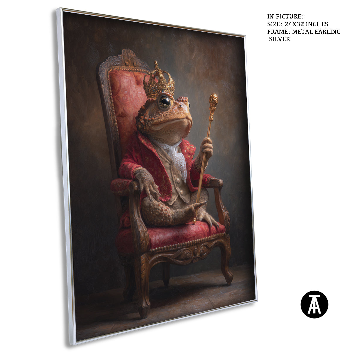 Artwork in Metal Earling Silver Frame