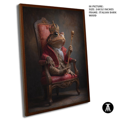 Artwork in Dark Wood Frame