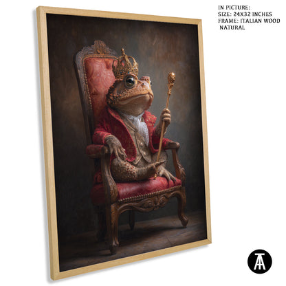 Artwork in Natural Wood Frame