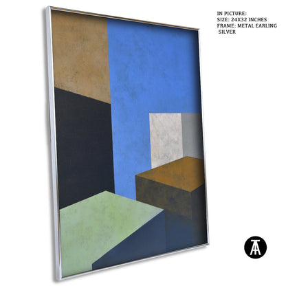 Artwork in Metal Earling Silver Frame