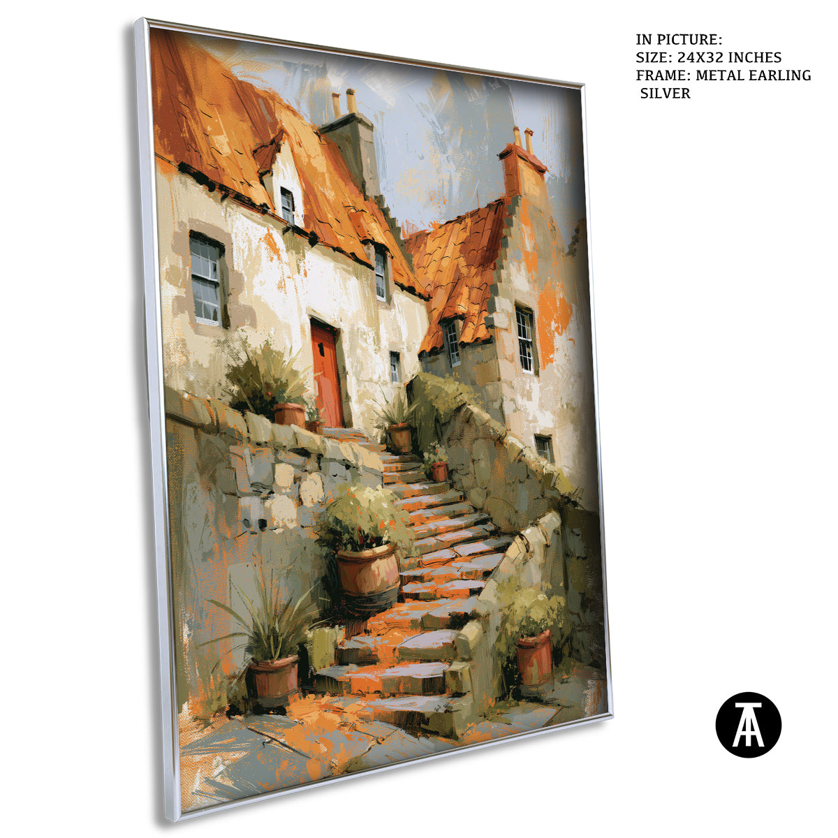 Artwork in Metal Earling Silver Frame