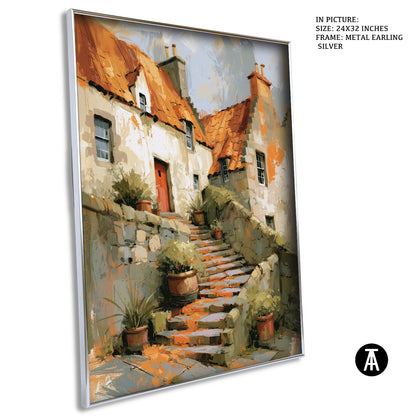 Artwork in Metal Earling Silver Frame