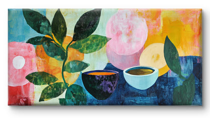 Cup Of Tea by Pompidou Moderne | Painting for Living Room