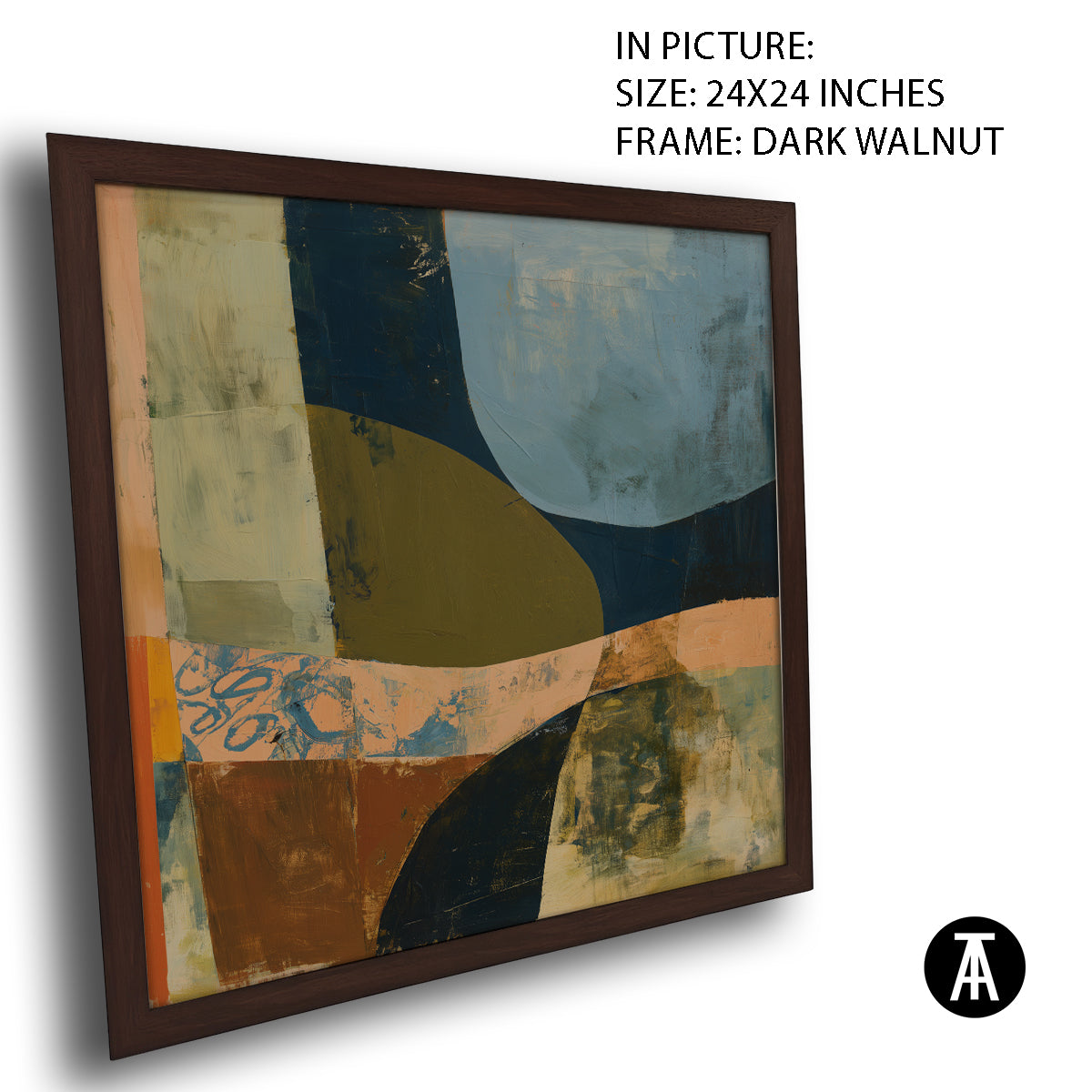 Artwork in Dark Walnut Frame