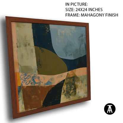 Artwork in Mahogany Finish Frame