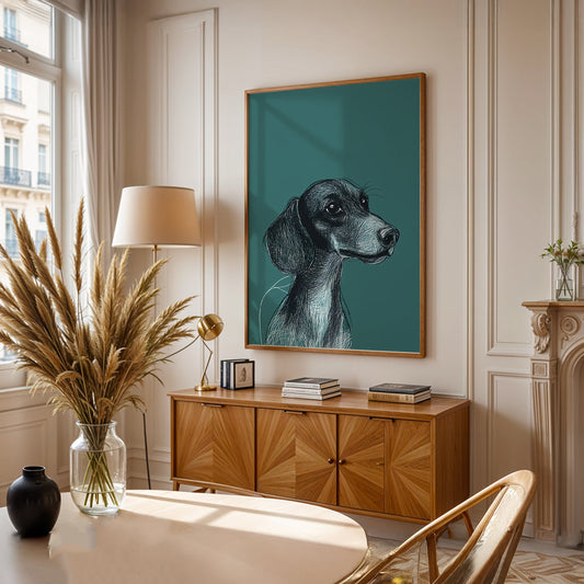 Minimalist Painting in a Lifestyle Setting