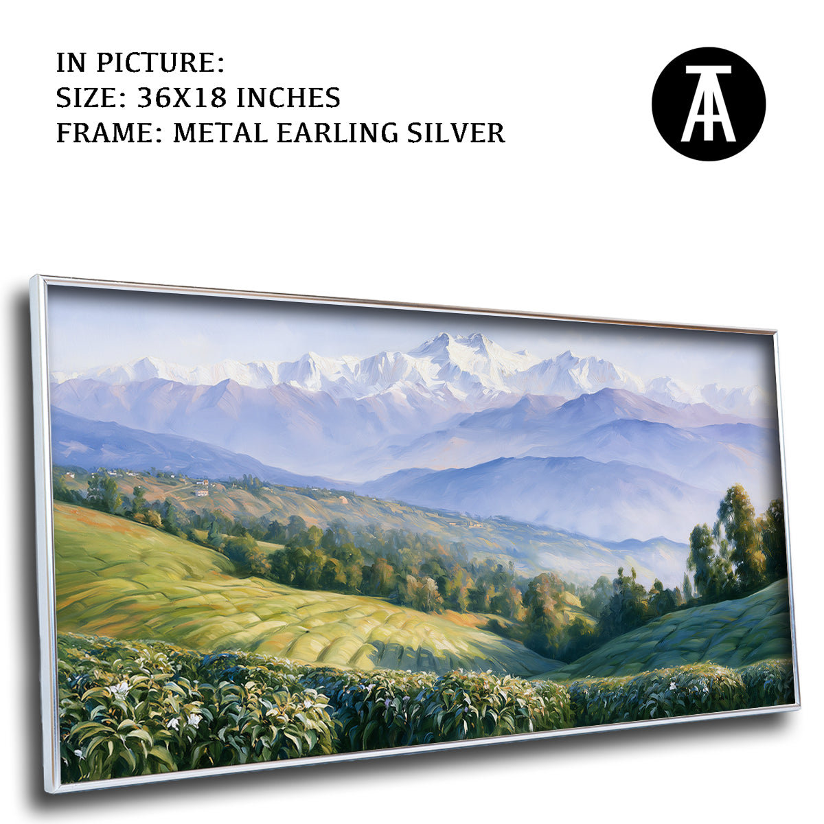Artwork in Metal Earling Silver Frame