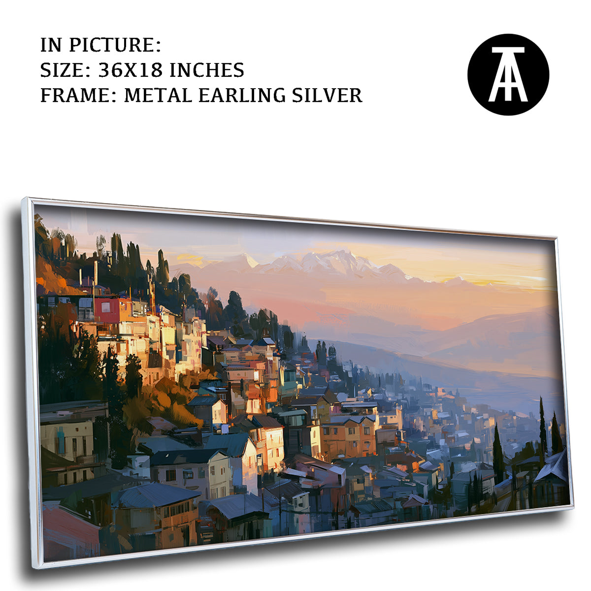 Artwork in Metal Earling Silver Frame