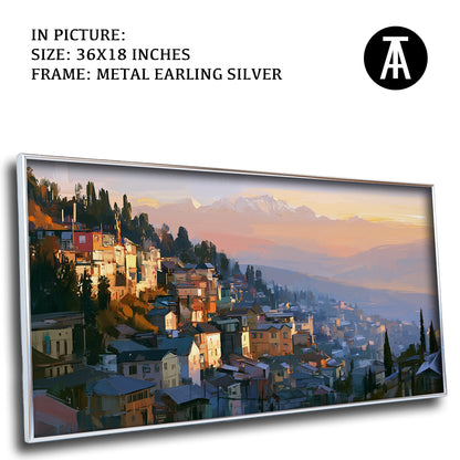 Artwork in Metal Earling Silver Frame