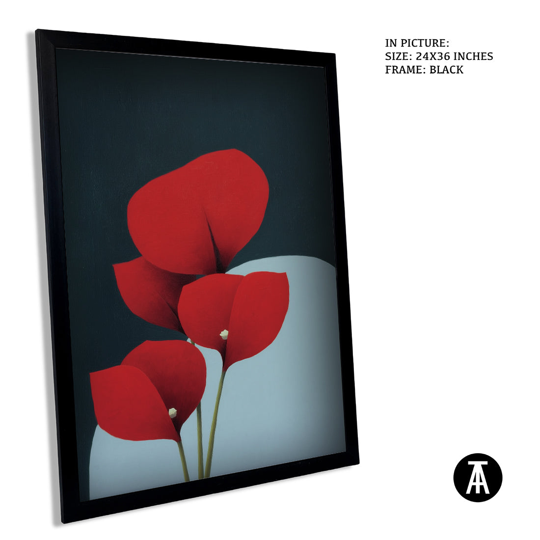 Sample Artwork in Black Frame