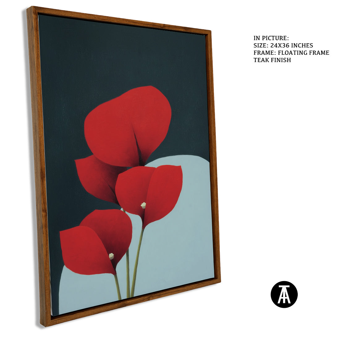 Sample Artwork in Floating Frame