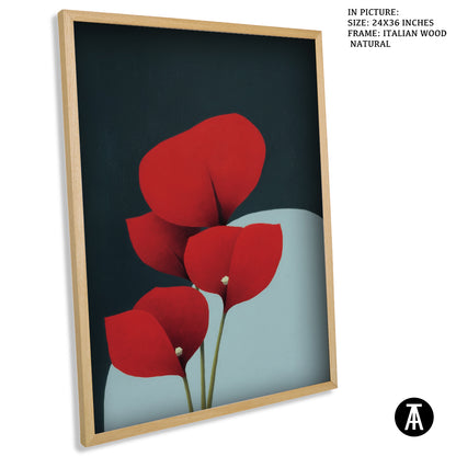 Sample Artwork in Italian Wood Framing Natural