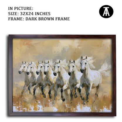 Artwork in Dark Brown Frame