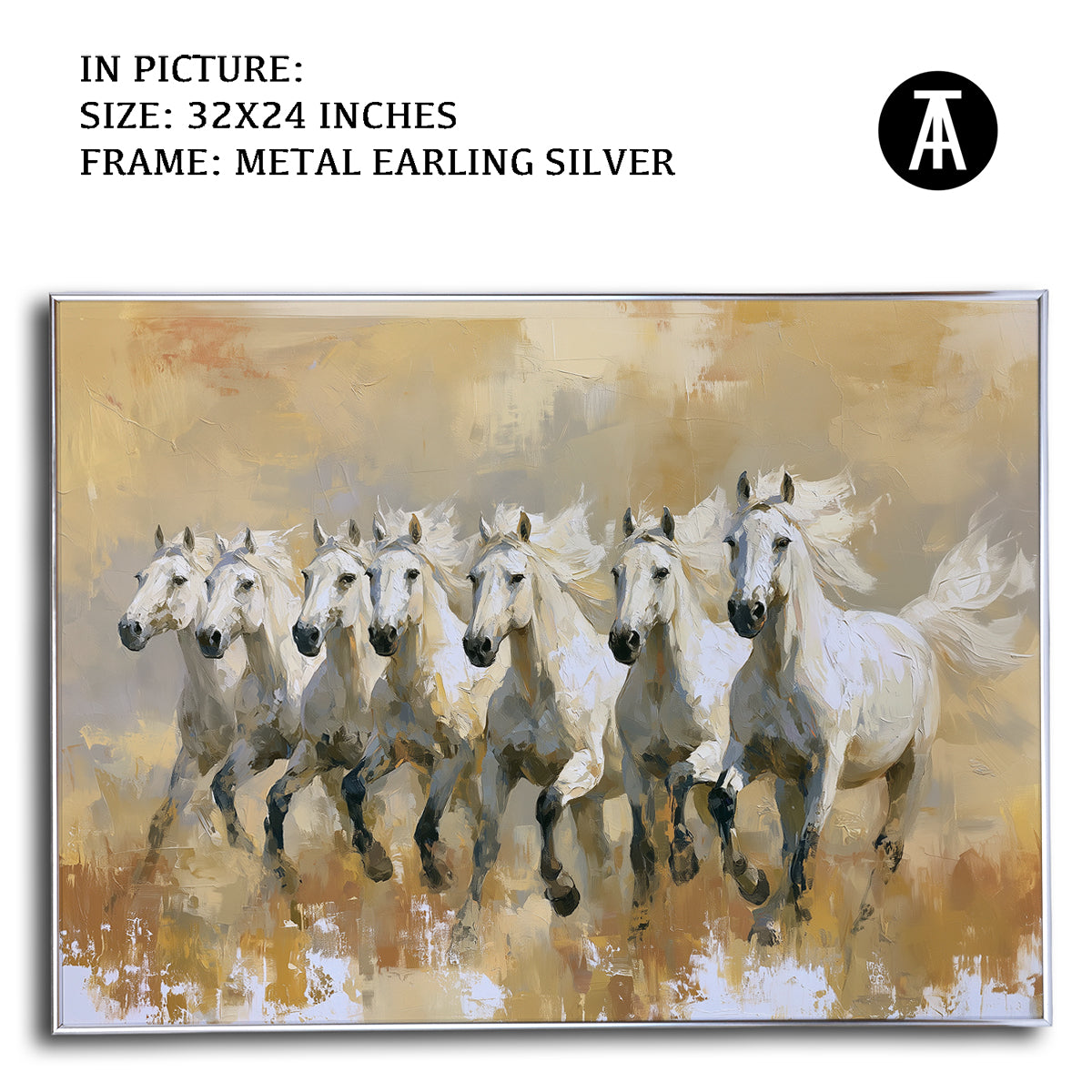 Artwork in Metal Earling Silver Frame