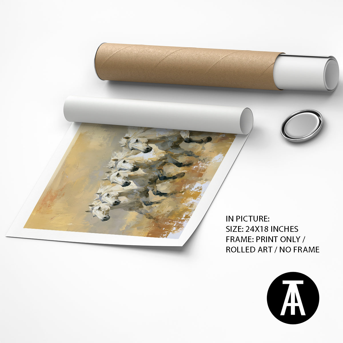 Artwork as Print Only / Rolled Art