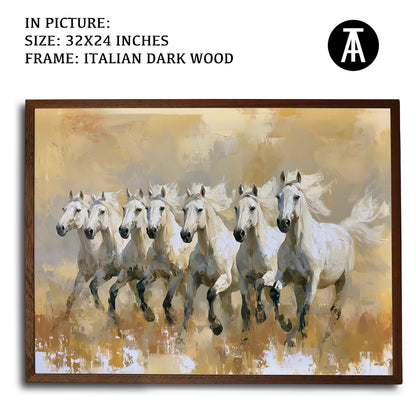 Artwork in Dark Wood Frame