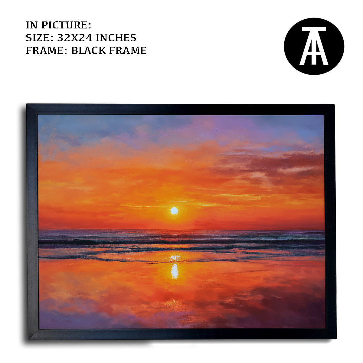 Artwork in Metal Earling Silver Frame