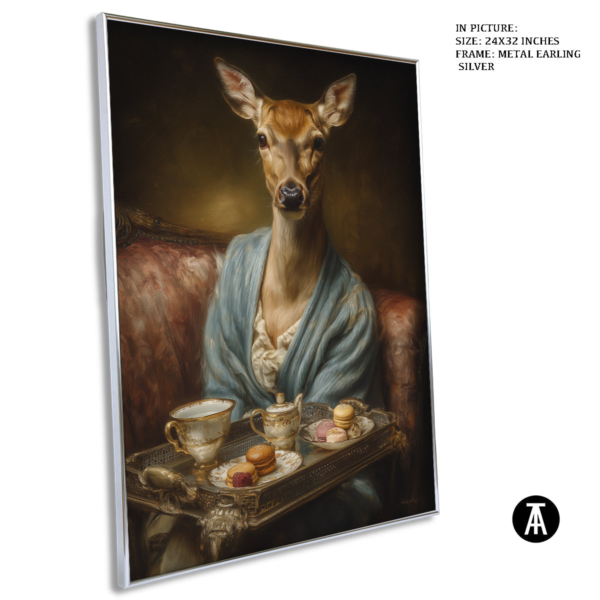 Artwork in Metal Earling Silver Frame