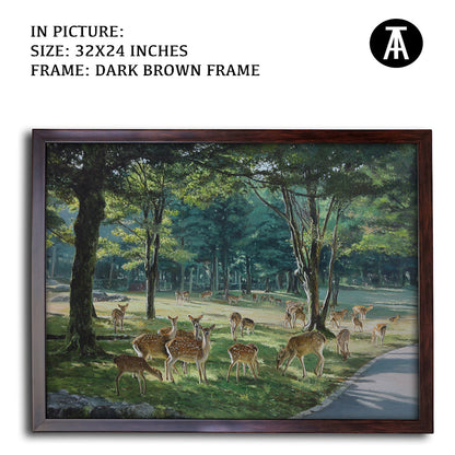 Artwork in Metal Champagne Gold Frame