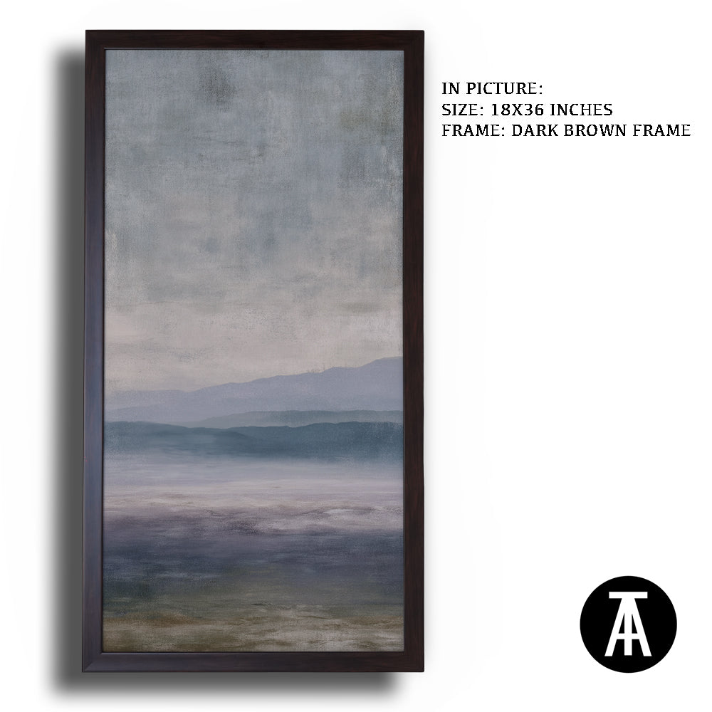 Artwork in Dark Brown Frame