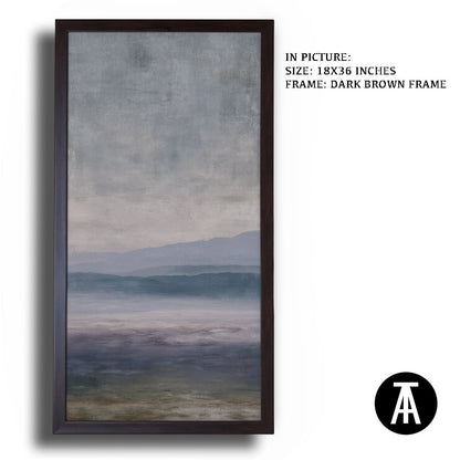 Artwork in Dark Brown Frame