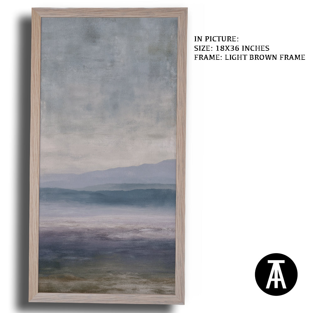 Artwork in Light Brown Frame