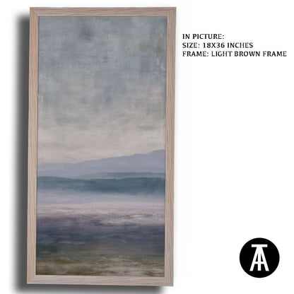 Artwork in Light Brown Frame