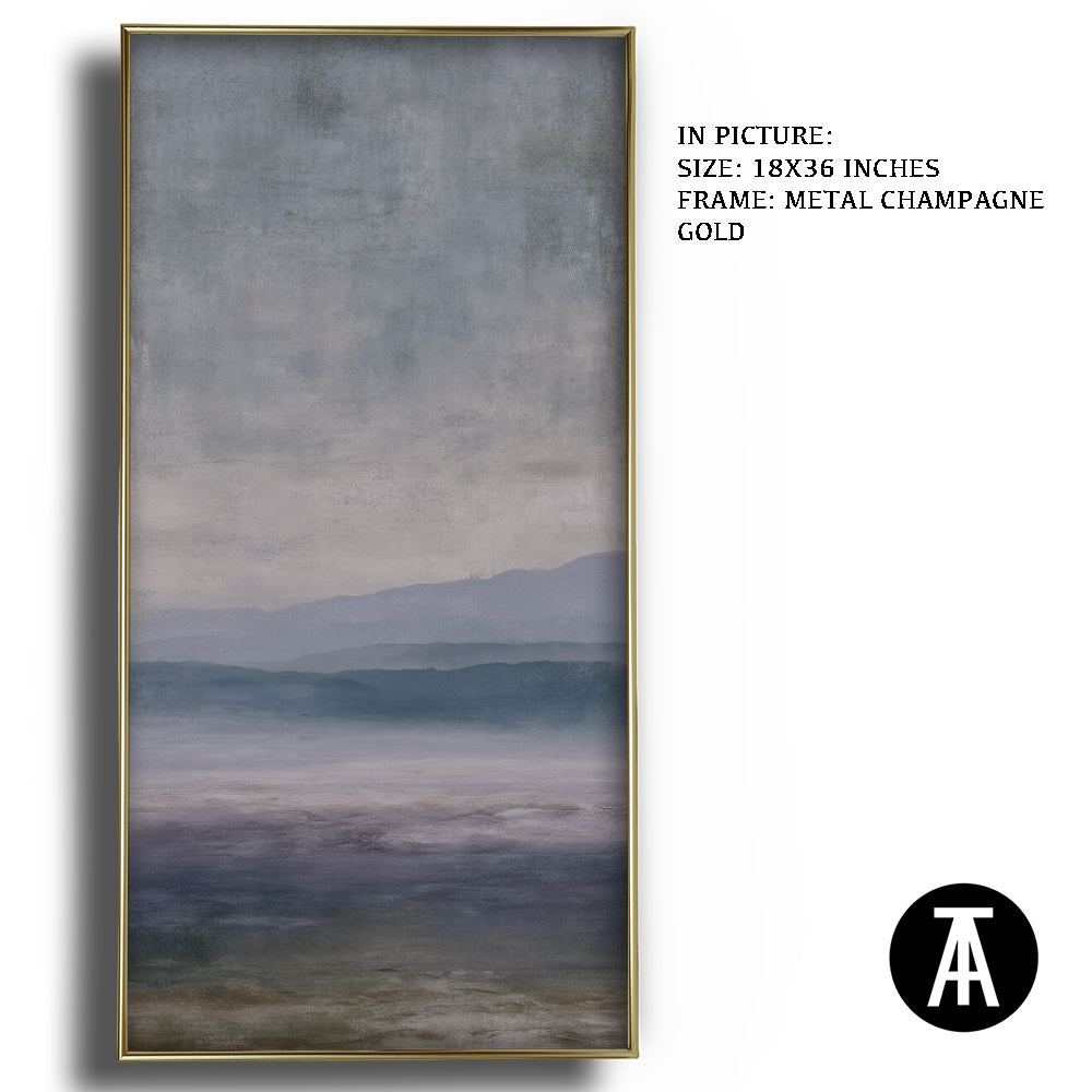 Artwork in Metal Champagne Gold Frame