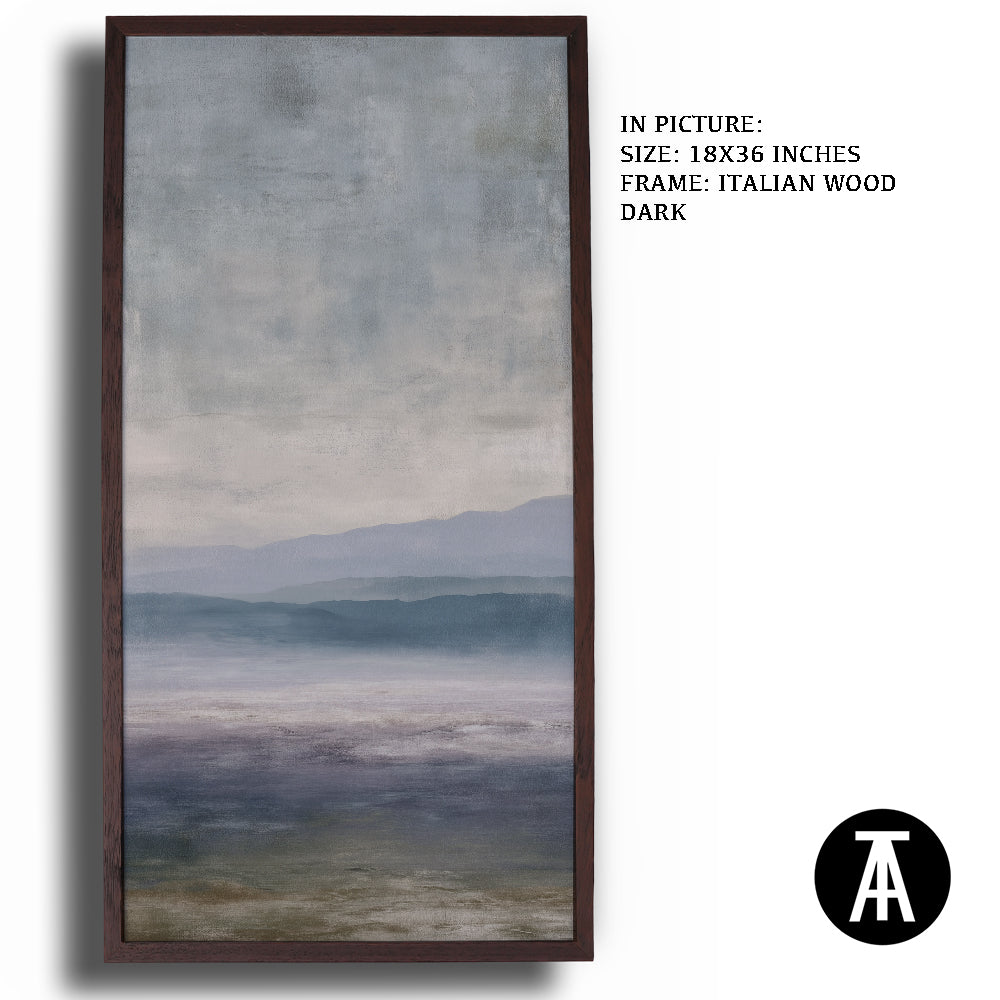 Artwork in Dark Wood Frame