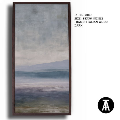 Artwork in Dark Wood Frame