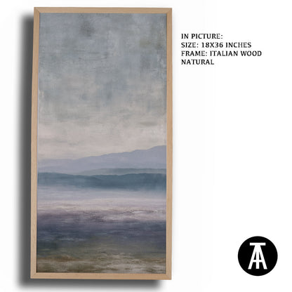 Artwork in Natural Wood Frame