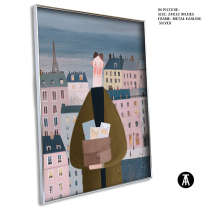 Artwork in Metal Earling Silver Frame