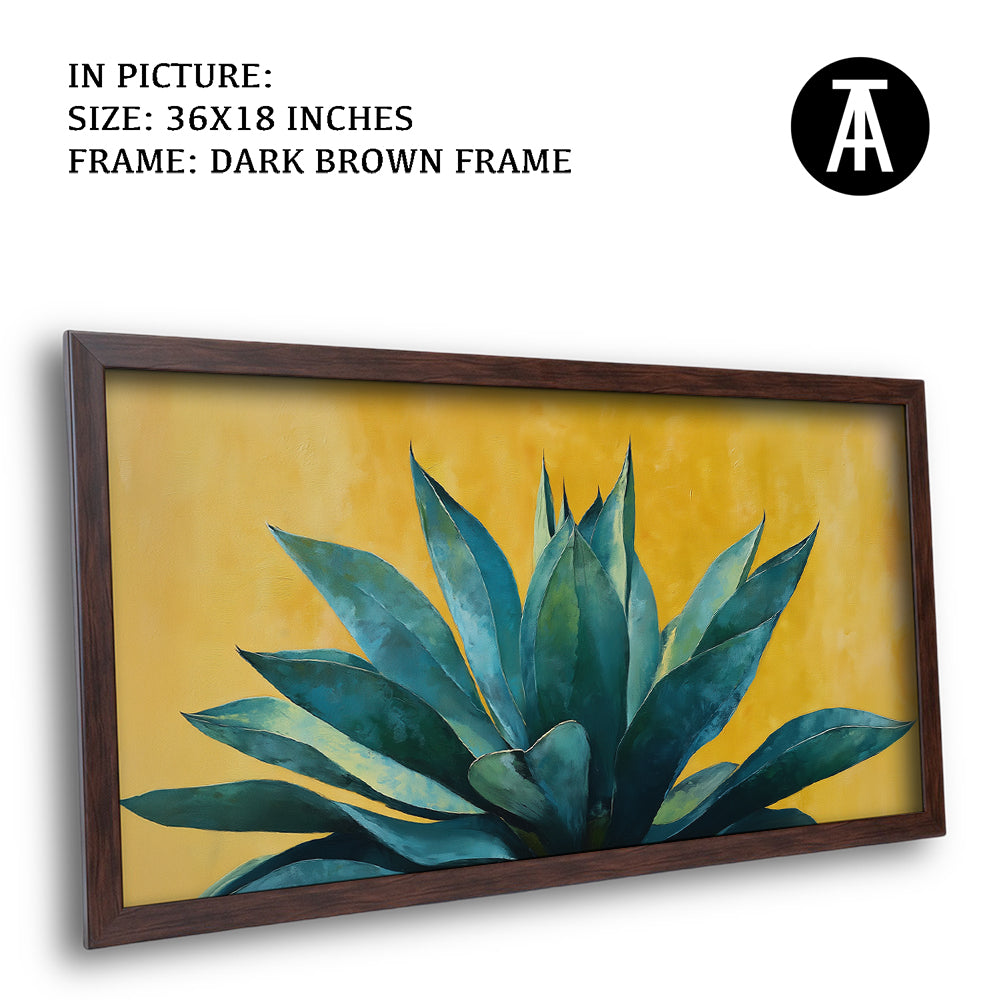 Artwork in Dark Brown Frame