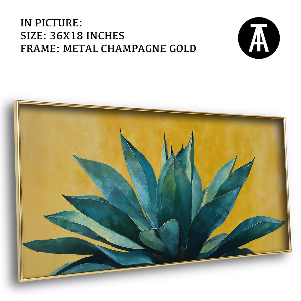 Artwork in Metal Champagne Gold Frame