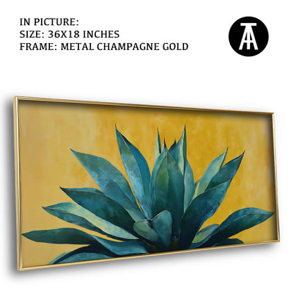 Artwork in Metal Champagne Gold Frame
