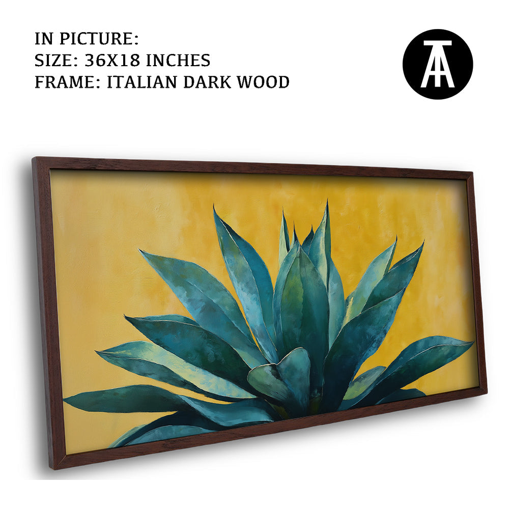 Artwork in Dark Wood Frame