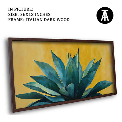 Artwork in Dark Wood Frame