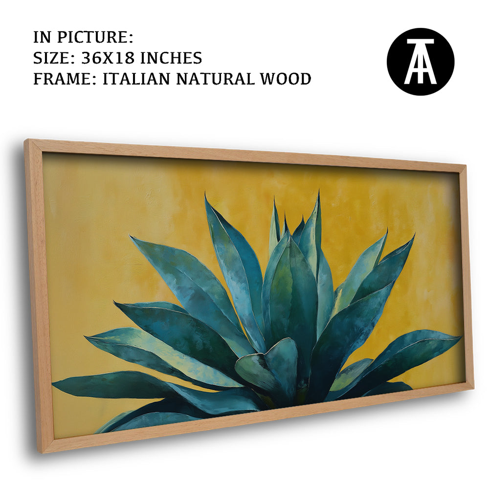 Artwork in Natural Wood Frame