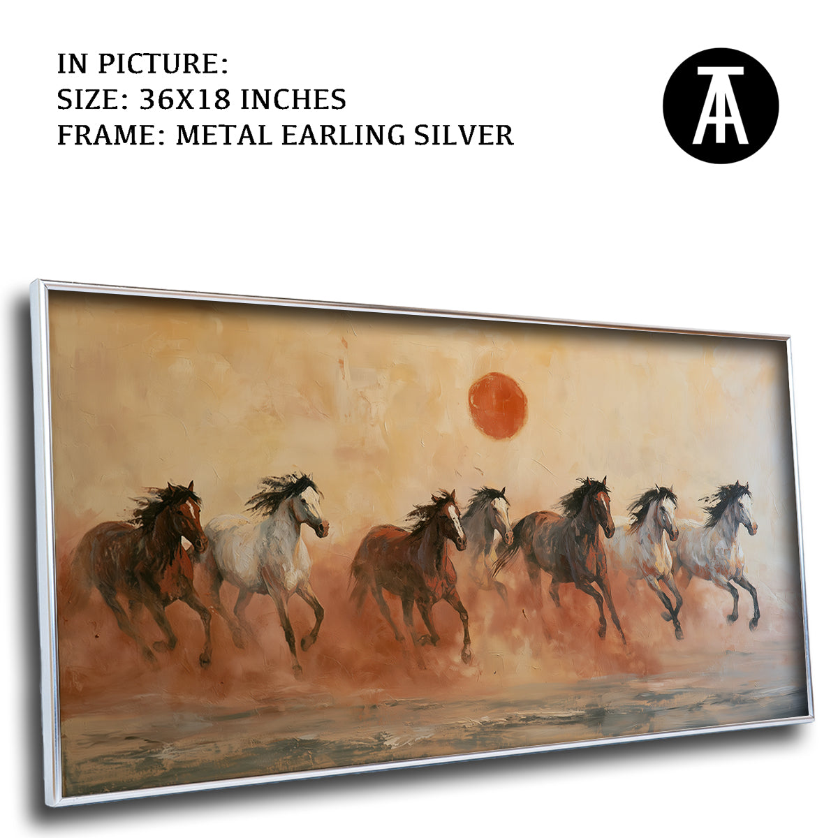 Artwork in Metal Earling Silver Frame