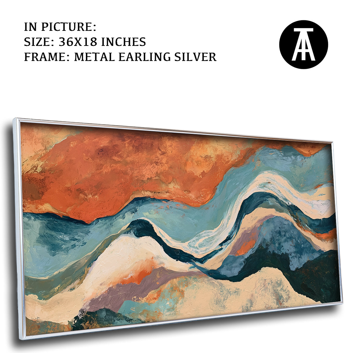 Artwork in Metal Earling Silver Frame