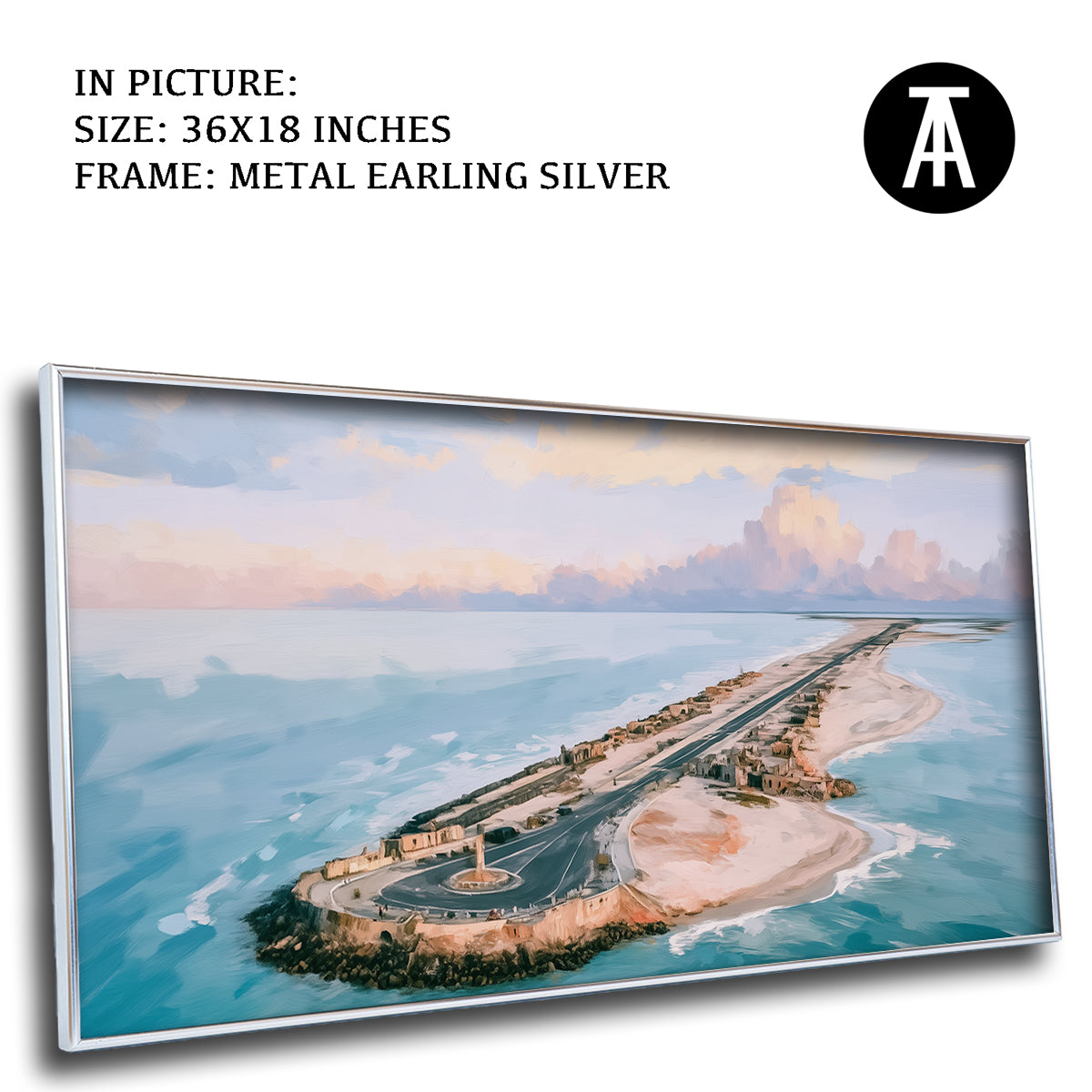 Artwork in Metal Earling Silver Frame