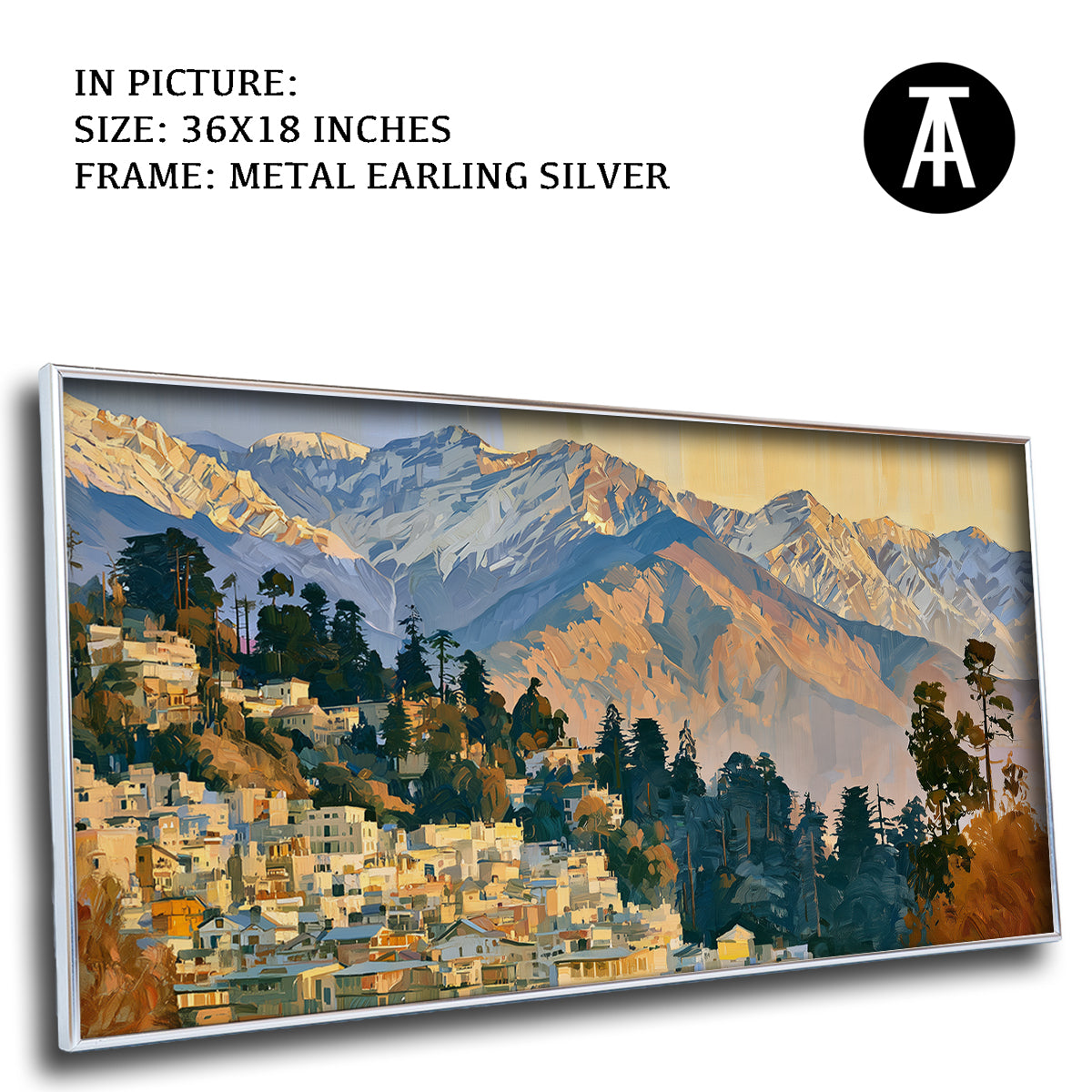 Artwork in Metal Earling Silver Frame
