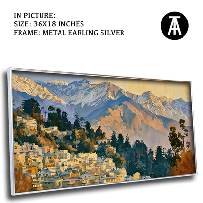 Artwork in Metal Earling Silver Frame