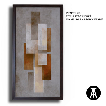 Artwork in Metal Champagne Gold Frame