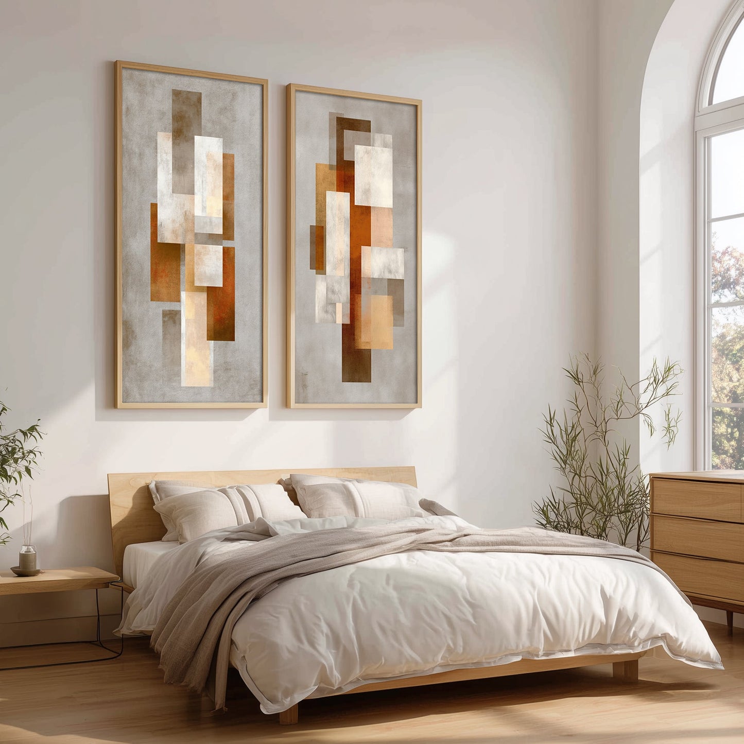 Abstract Artwork Set in a Lifestyle Setting