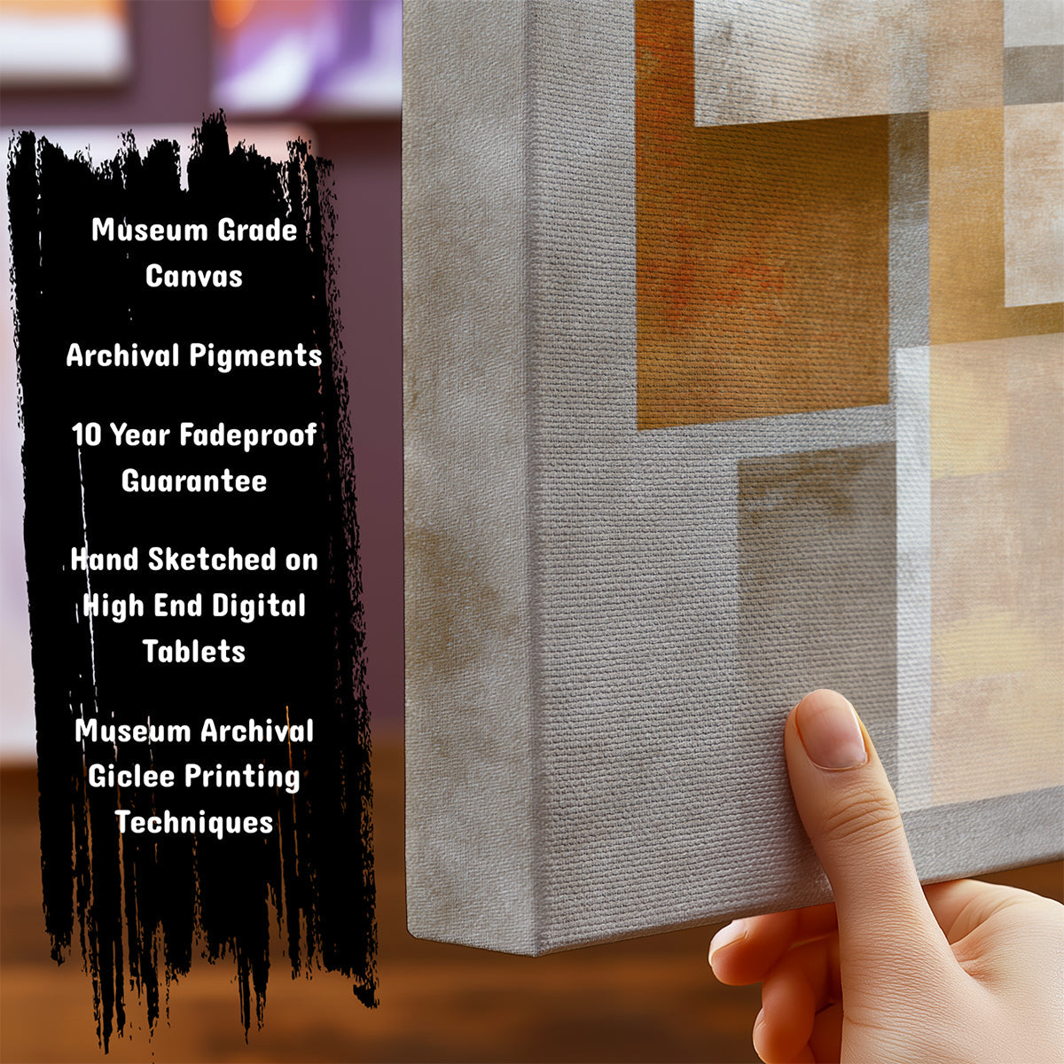 Information about Abstract Canvas Art Print