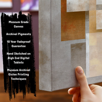 Information about Abstract Canvas Art Print